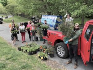 Many new plants were added at our Spring Community Day, May 15, 2022. Photo Credit: John Shreffler