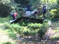 Volunteers plant in the Formal Garden