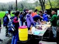 Volunteers arriving at Hall's Pond 30th Annual Community Work Day on Sunday, April 29, 2007.