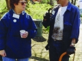 Ronny Sydney and Dan Doherty at a Hall’s Pond Work Day in April 1997.