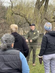 Alex leading an Invasives Workshop at the Sanctuary.
(John Shreffler)